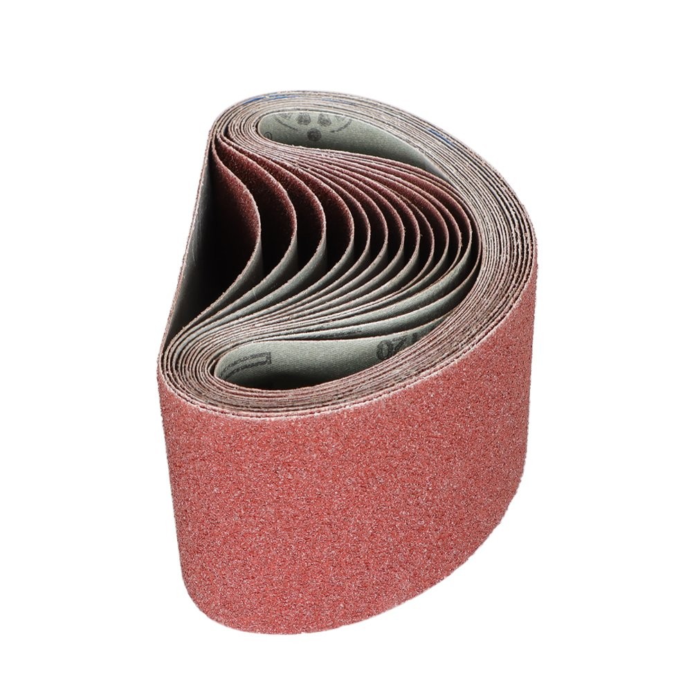 15x Mix 4″ x 24″ Sanding Belts Aluminium Oxide 40/80/120 Grit Sander Abrasive