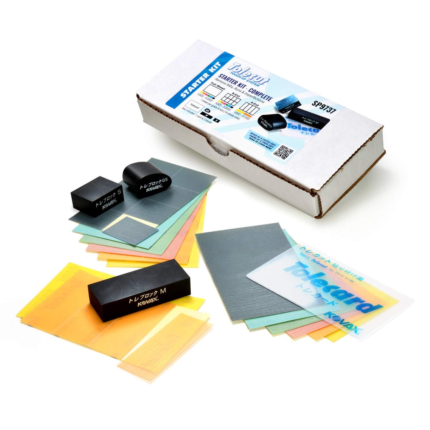 Premium Quality Black Abrasive Sheets Kit for Touch Up Sanding Made in Japan