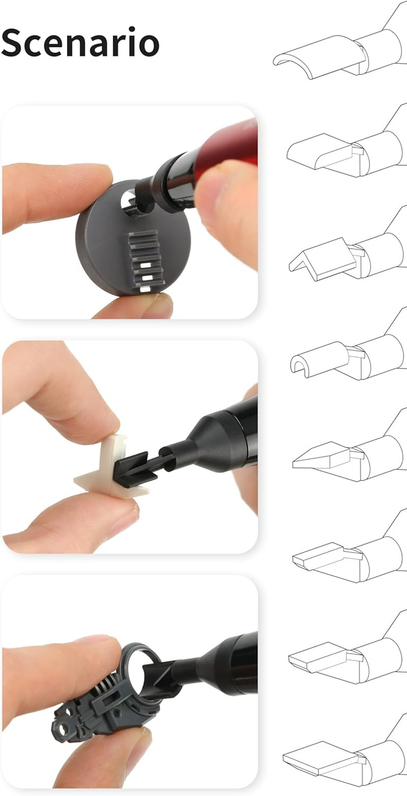 Reciprocating Sander,Usb Quick Charging Sanding Pen with 8Pcs Sanding Head,Self-