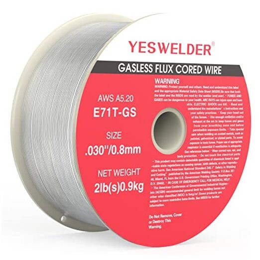 Flux Core Gasless MIG Wire, E71T-GS Mild Carbon Steel .030-Inch Diameter 2