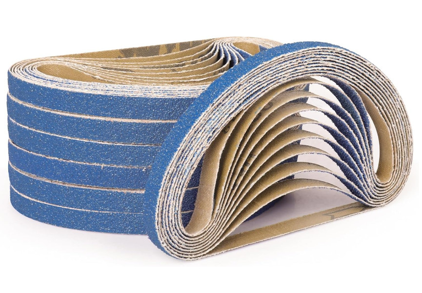 25PCS 3/8″X13″/10x330mm Sanding Belt120Grit Zirconia Belt Sander for Wood&Metal