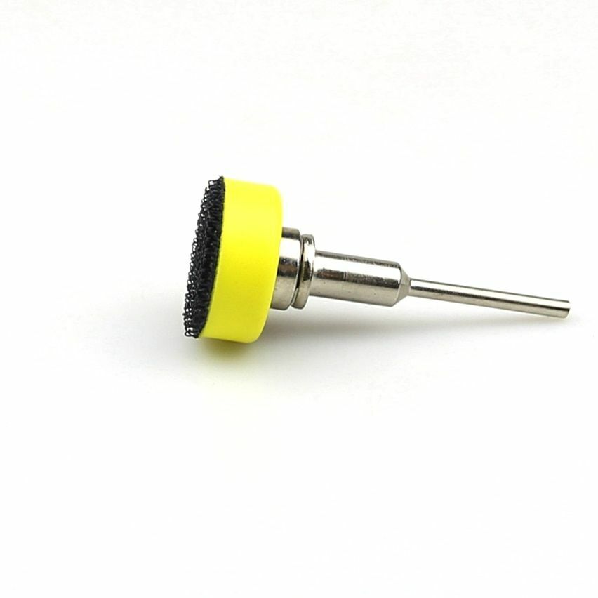 1 piece Sanding Back-up Pad Nozzle + 1 piece 3mm Mandrel for Dremel Sanding Disc