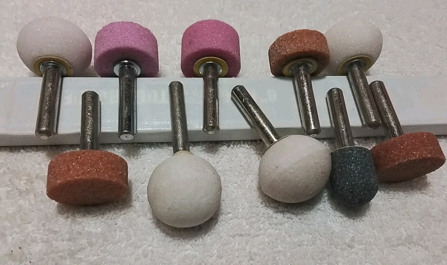 10pc 1/4″ SHANK MOUNTED GRINDER STONES