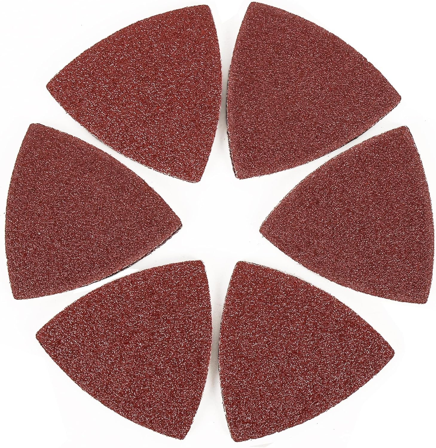 Sanding Pads 100pcs for 3-1/8 Inch Multi Tool Wood Metal Grit Variety
