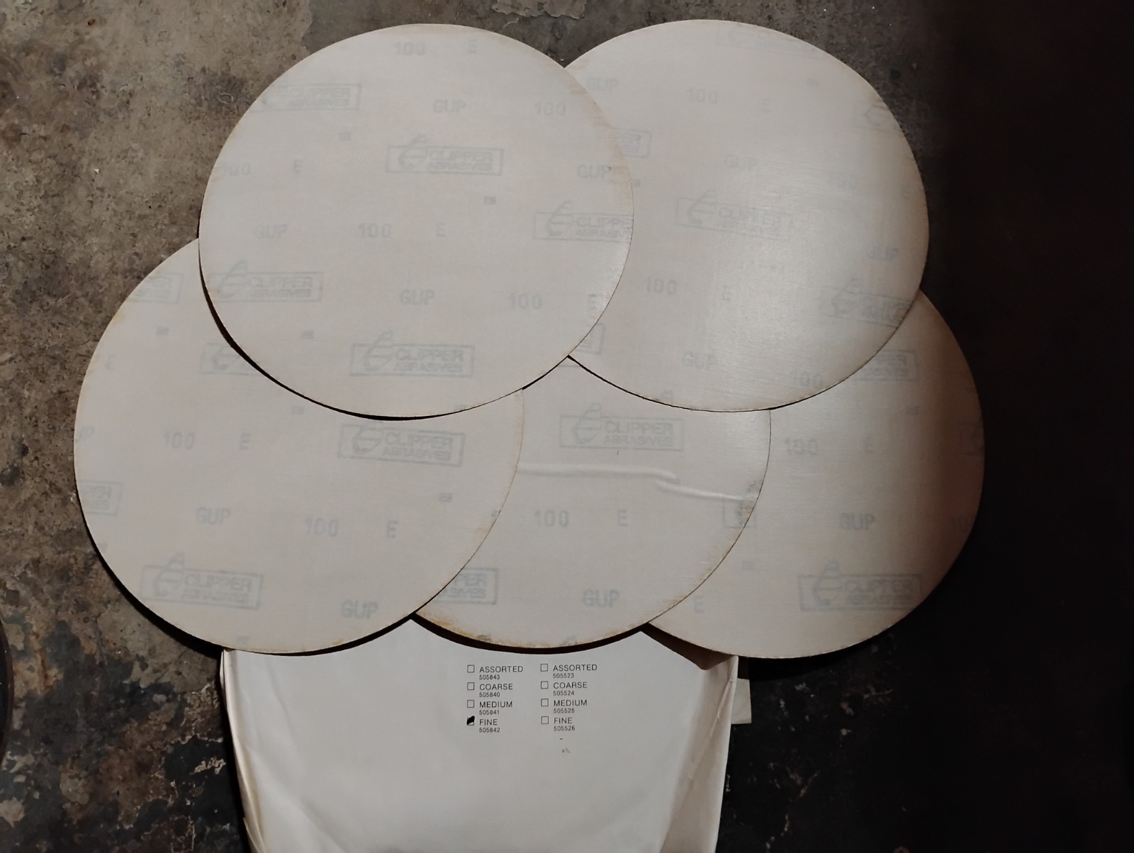NOS SHOPSMITH 12″ SANDPAPER LOT SANDING DISCS 5-100 GRIT FINE 4-80 GRIT MEDIUM