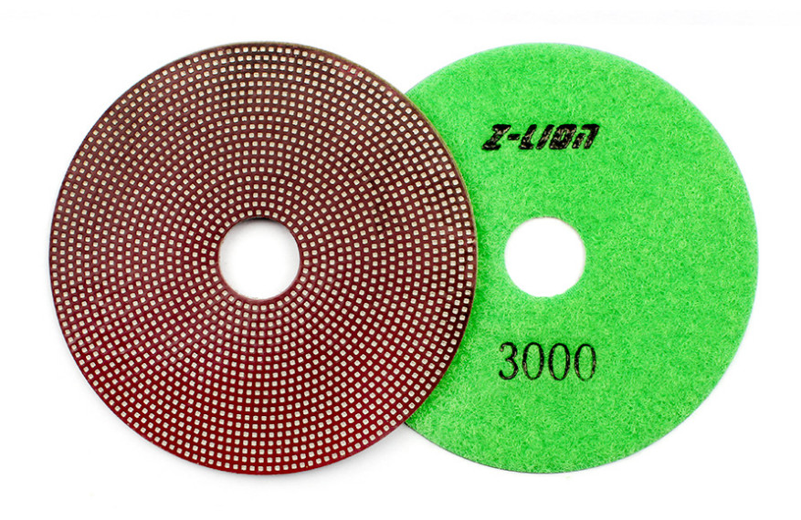 Z-lion 1PCS 4” Electroplated Diamond Polishing Pads Sharp Grinding Wheel 100mm