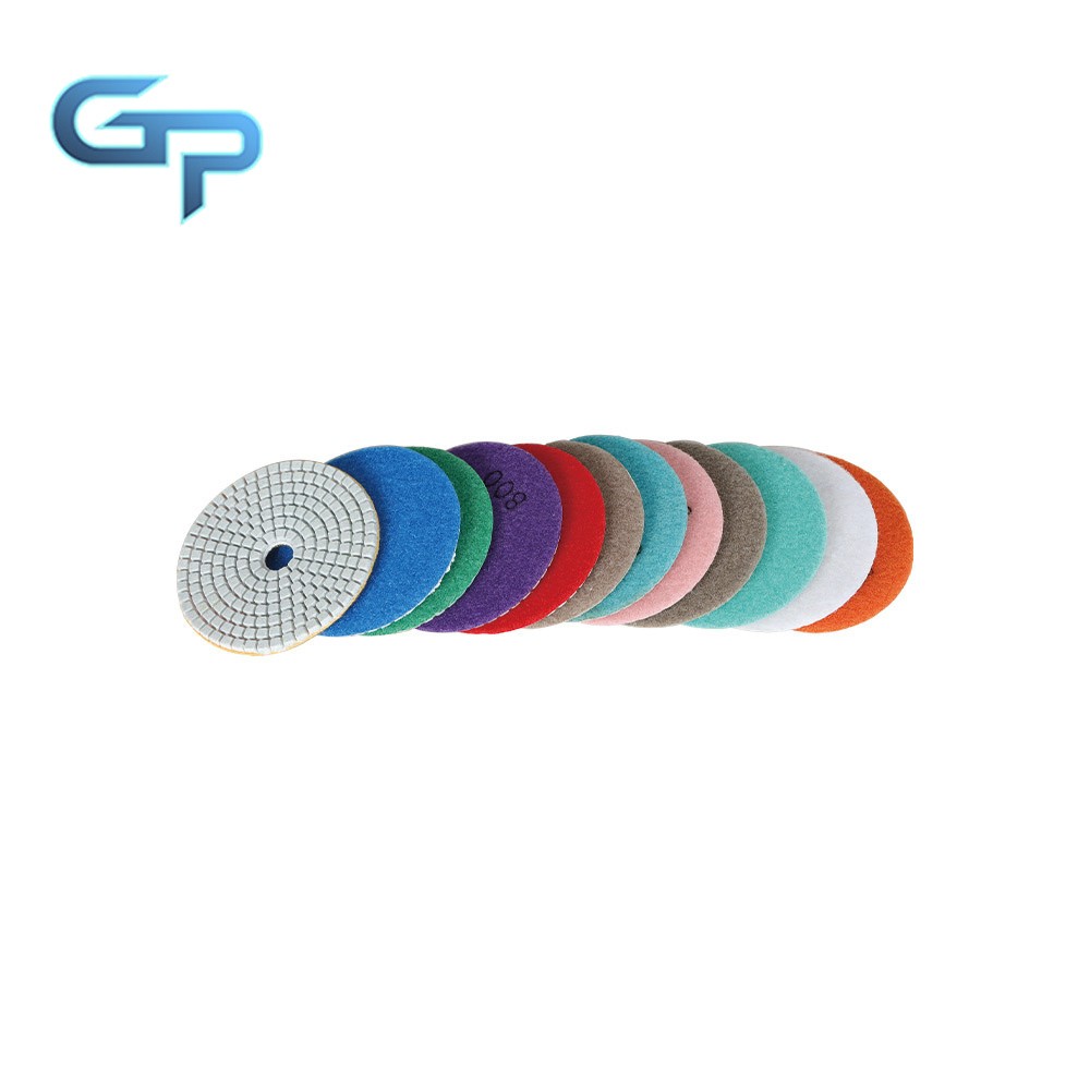 14 Pieces 4Inch Diamond Polishing Pads Kit With 2 Pack  5/8In-11 Backer Pads New