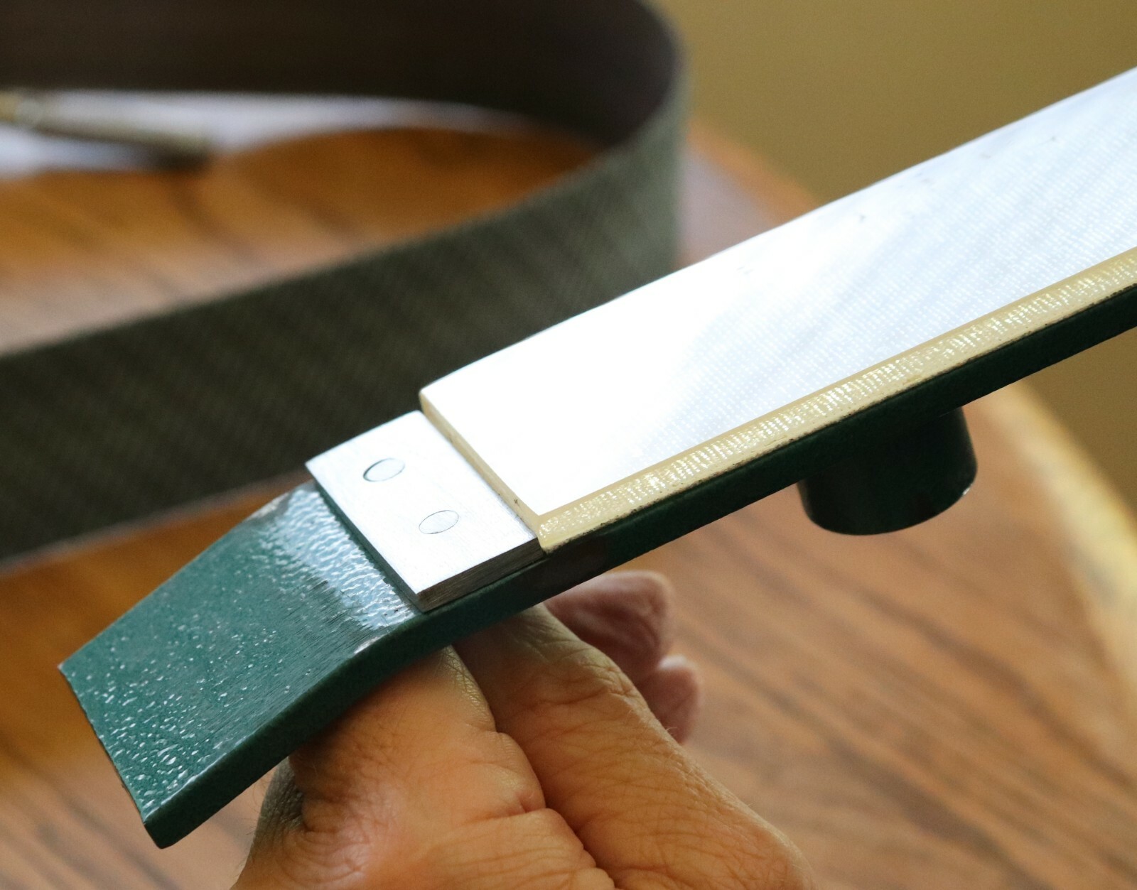 Glass Platen 2″ x 8 3/4″ & Safety Shelf for all 2″ wide Belt Sanders (Combo)