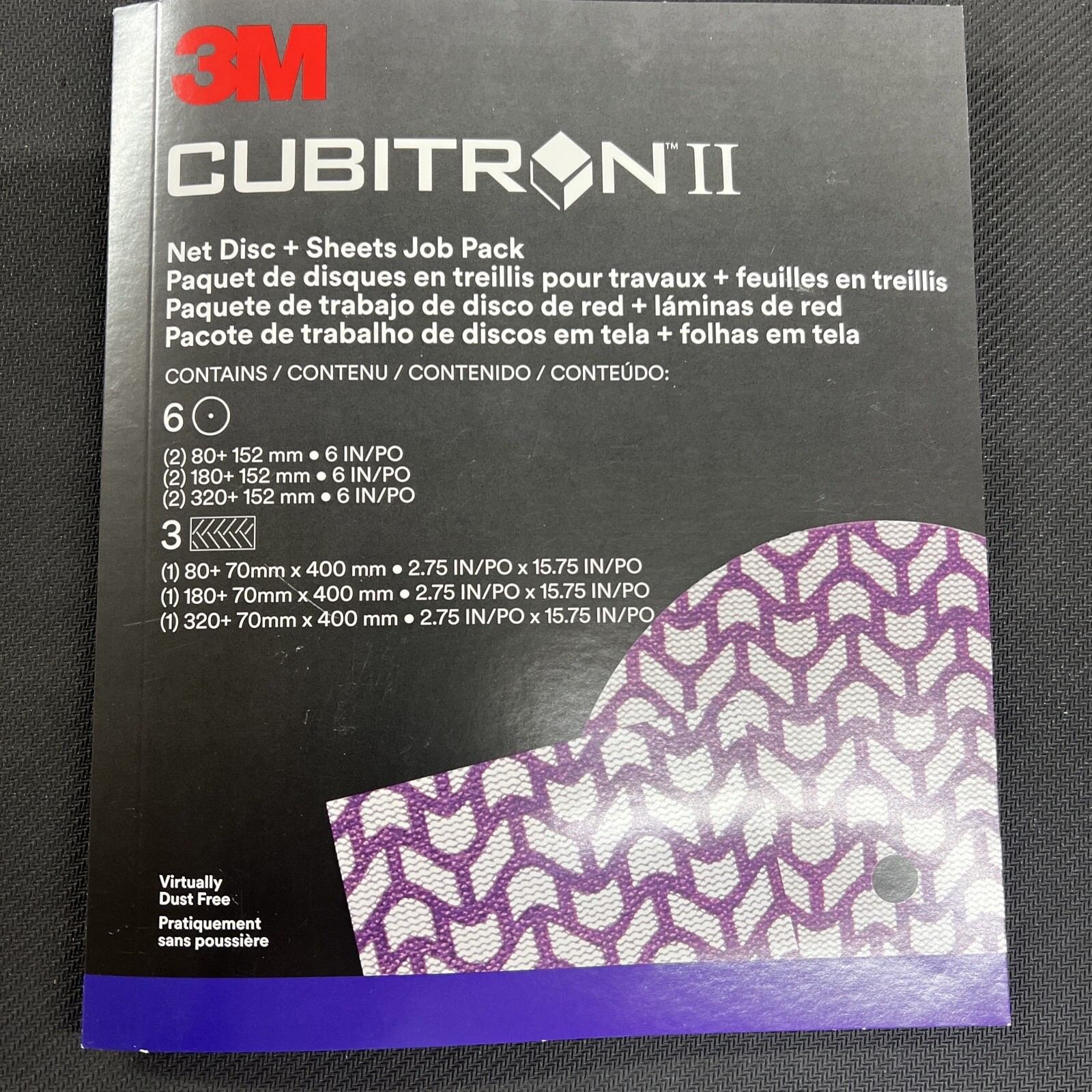 3M Cubitron II Net Disc + Sheets Job Pack – 6 Discs And 3 Sheets