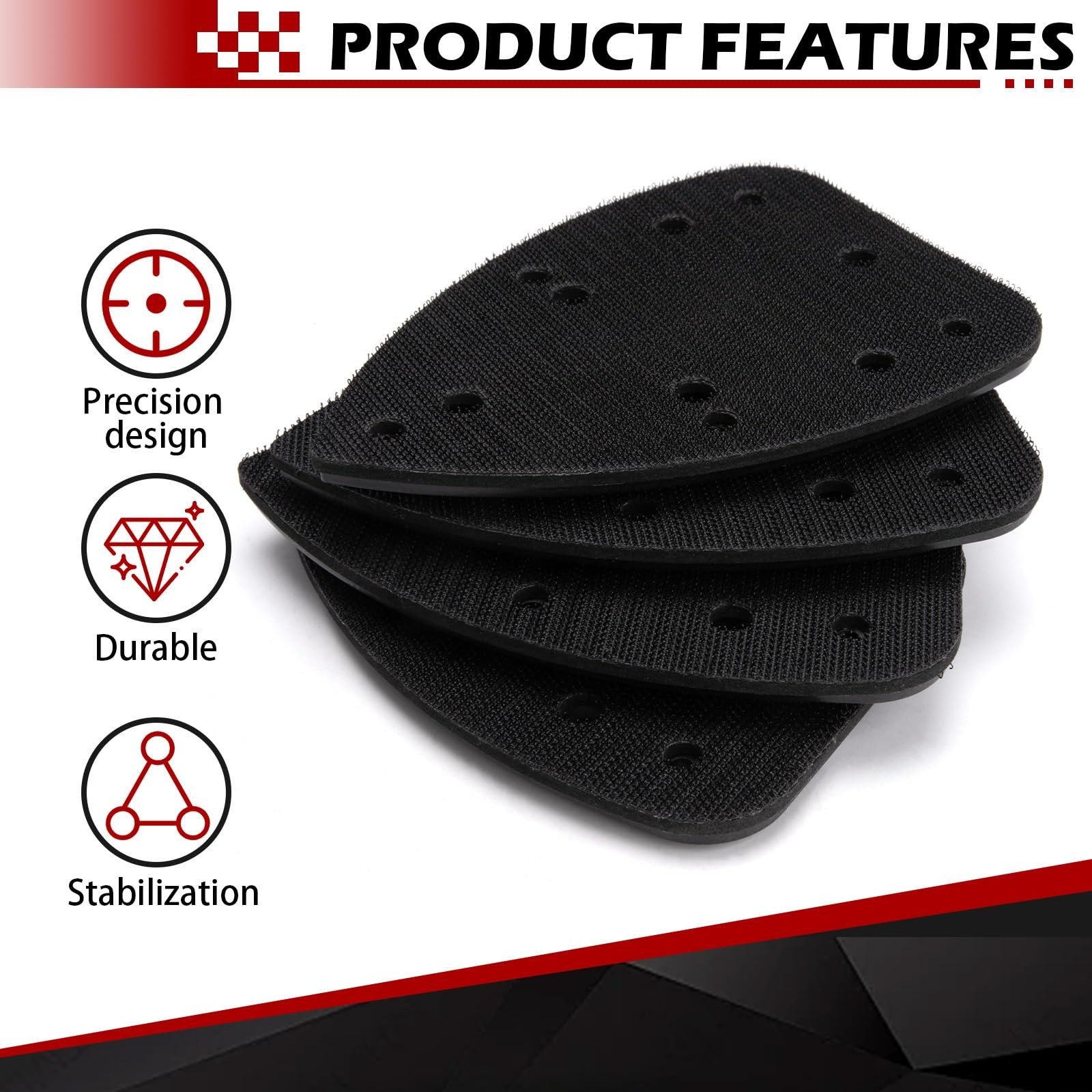 039065005001 4 Pack Replacement Sanding Pad for Ryobi Corner Cat Sander,…