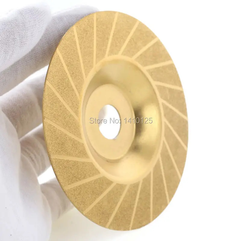 4″ inch Diamond Coated TITANIUM Grinding Disc Wheel Convex Threading Grit 150
