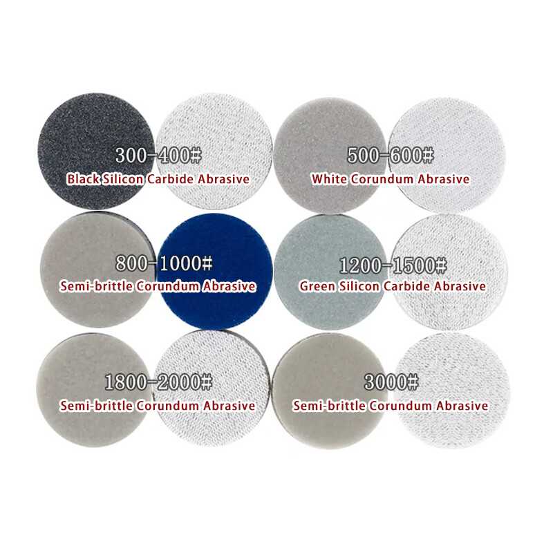 1 Inch 25mm Wet Dry Sponge Sandpaper Foam Abrasive Sanding Discs 300-3000 Grit