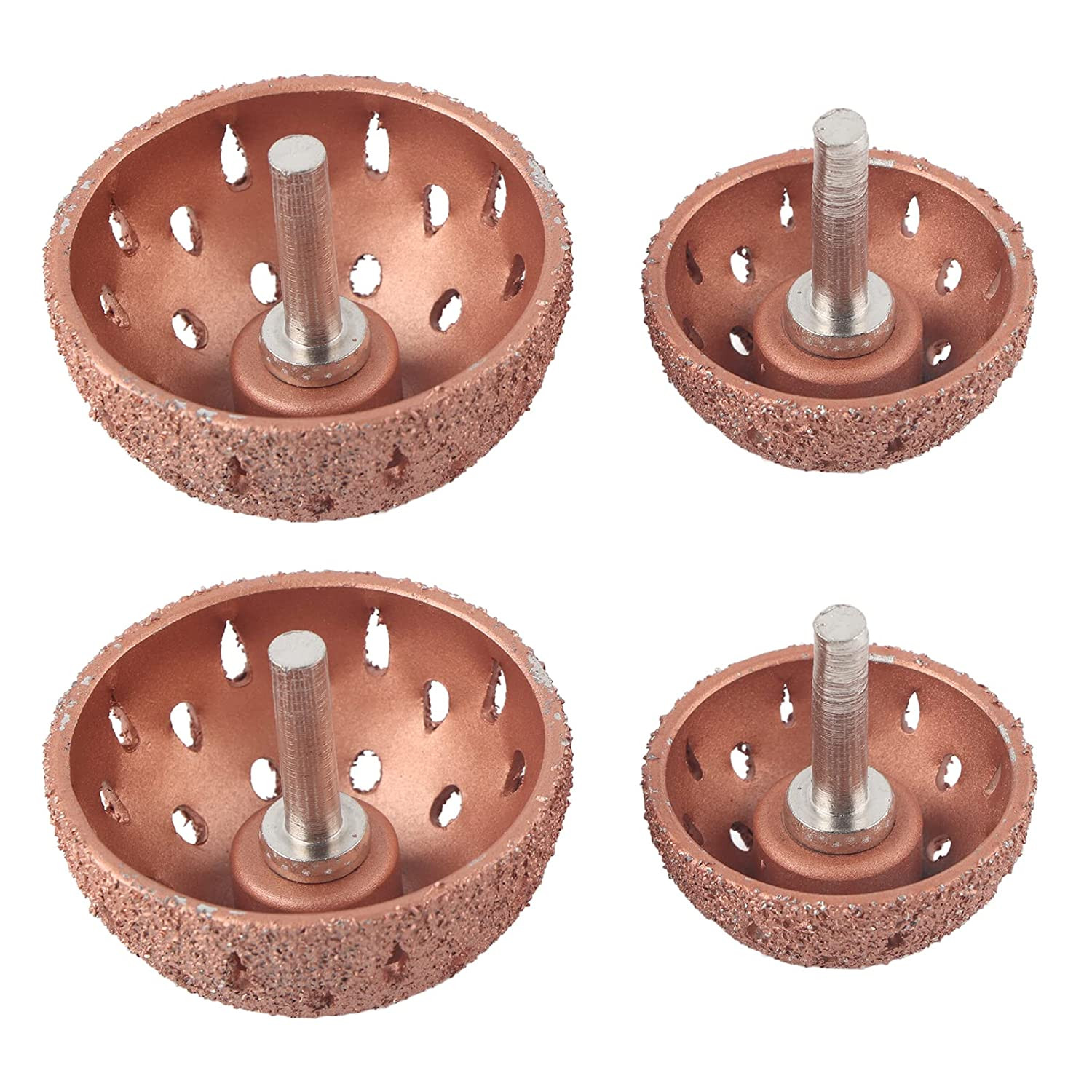 2Pcs Tungsten Carbide Buffing Wheels of Different Sizes, Tungsten Steel Bowl Ty