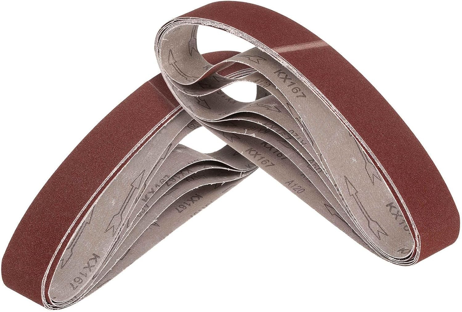 0 Pack Sanding Belt, ” x 42″ 60/80/00/20/50/80/240/320/400/600 Grits Aluminum…
