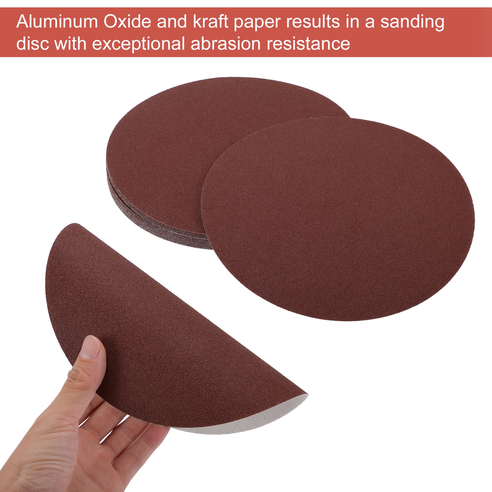 8 Inch Sanding Discs Round Hook and Loop Sandpaper 80 Grits – 15 PCS