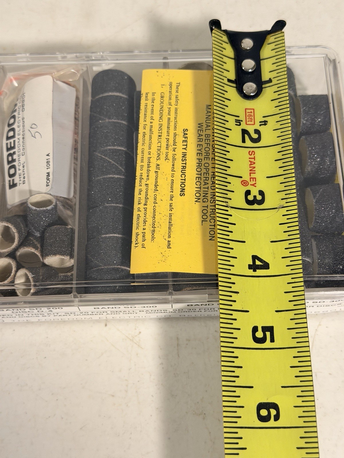 Foredom Sanding Bands Fine Medium @ Coarse Lot- In Case