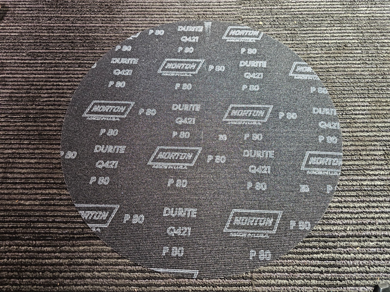 (QTY 10) Norton 66261120524 Q421 17″ Floor Sanding Disc P80 Grit Silicon Carbide