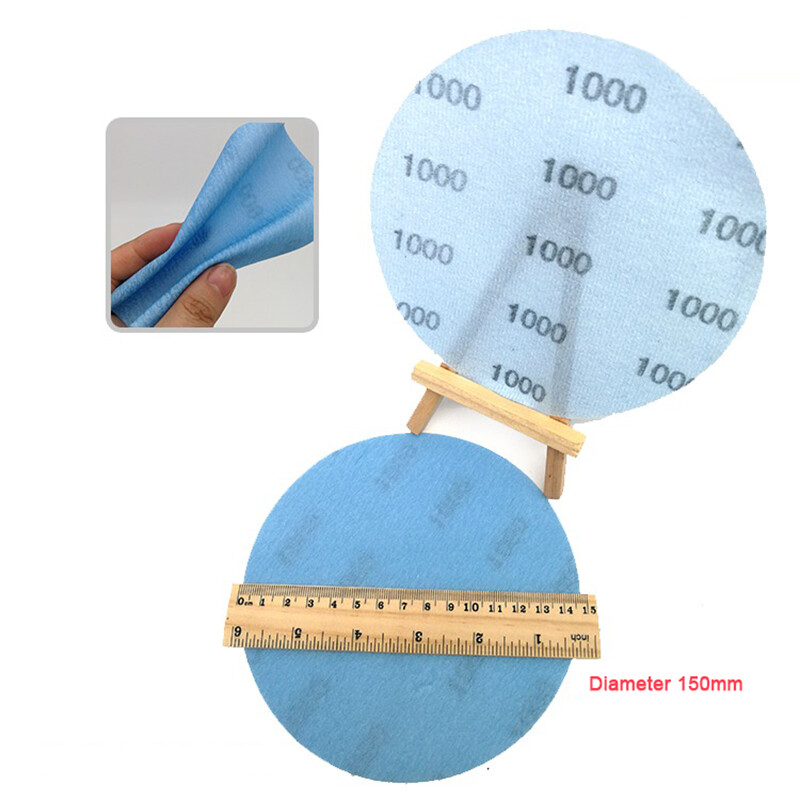 150mm 6 inch Wet & Dry Sanding Discs 600-5000 Grit Sandpaper Film Hook&Loop Pads