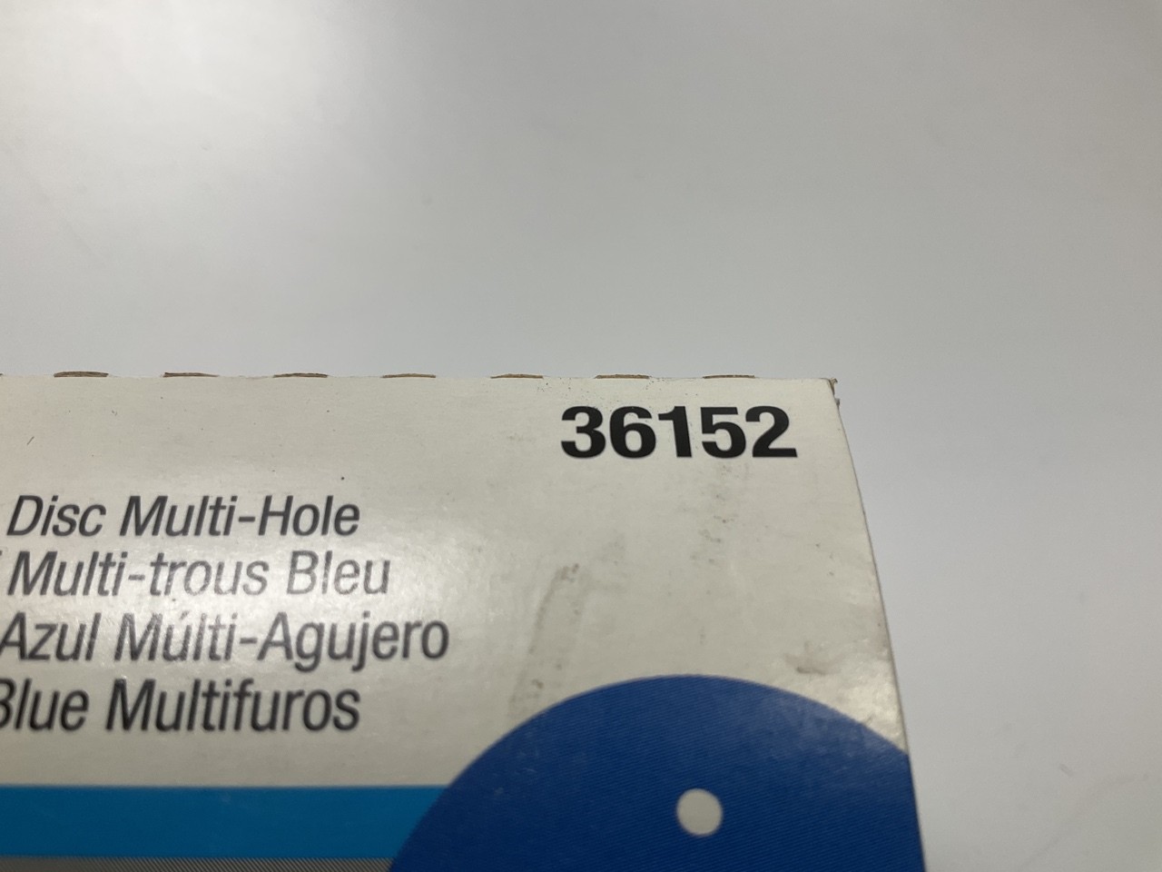 3M 36152 Hookit Blue Abrasive Sanding Disc 321U Multi-hole 3 “, 500 Grit, 50 Pcs