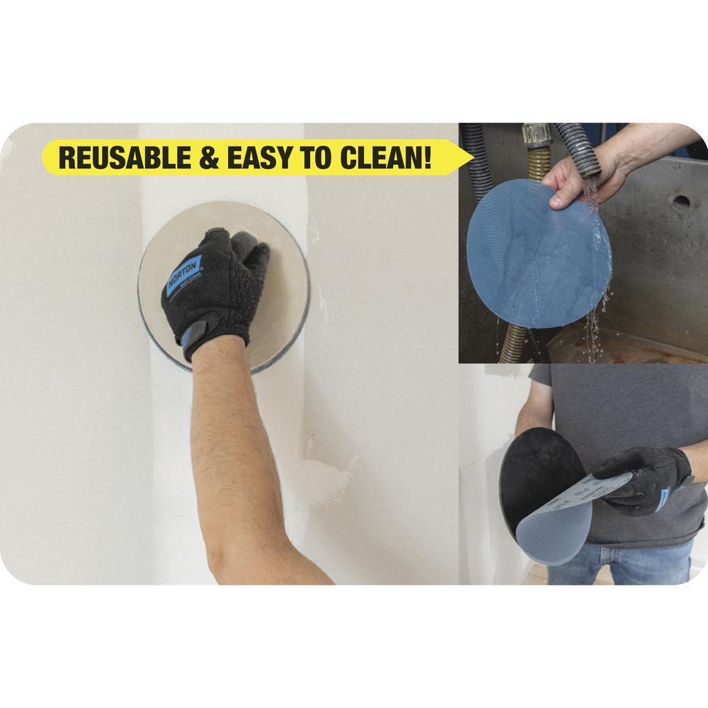 Norton 9″ 80-Grit Coarse Mesh Hook & Loop Drywall Power Sanding Disc