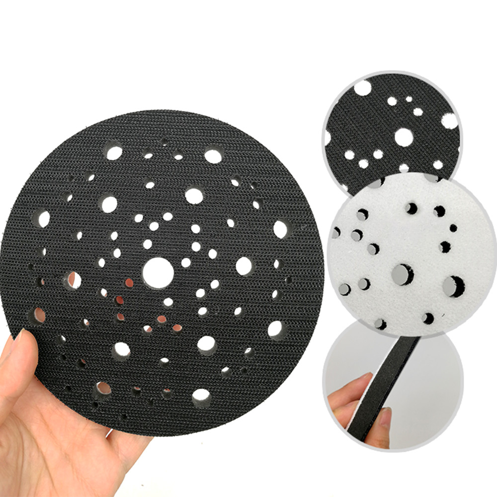 6″ 150mm Interface Pad 6/15/17/52/53/70 Hole Hook and Loop Soft Foam Pad Sander