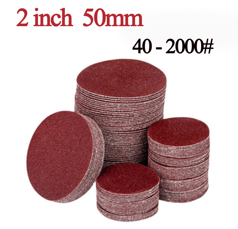 50mm Sanding Discs Pads Sandpaper 2 inch Orbital Hook and Loop Grit 40-2000