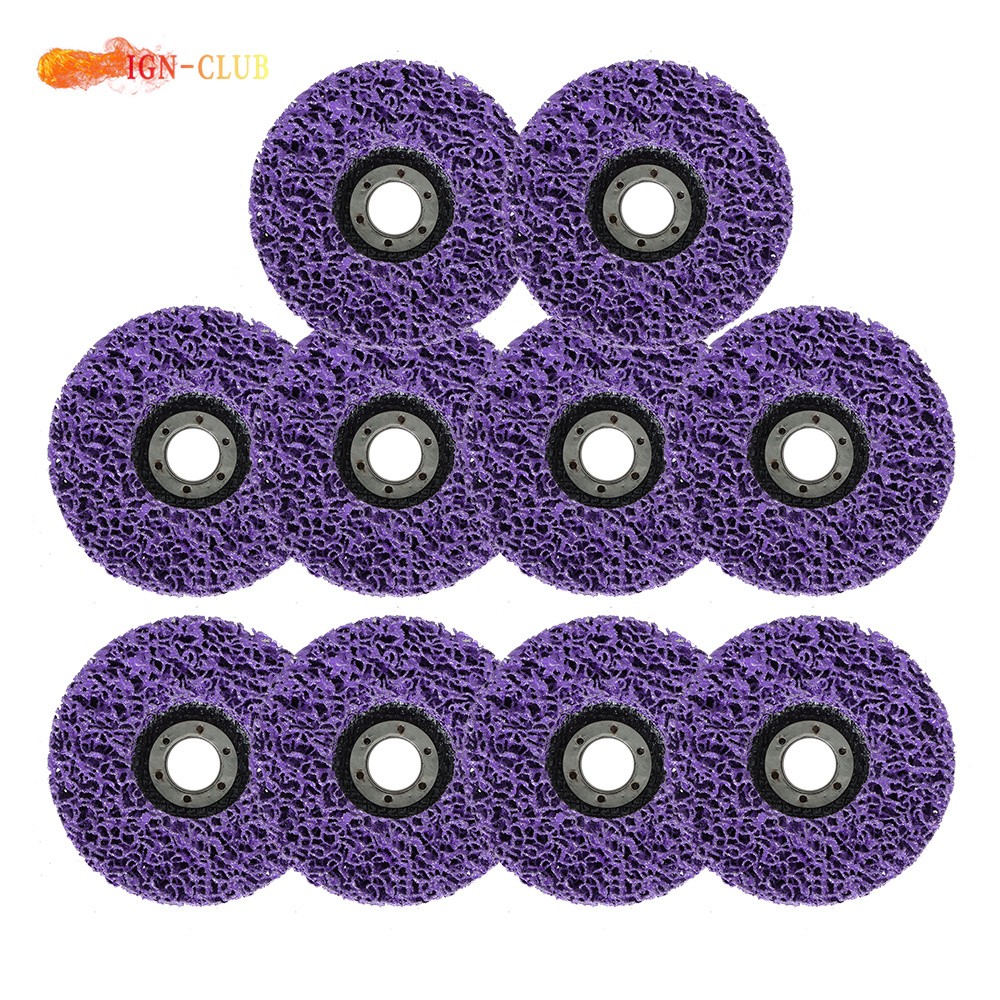 10PCS 4-1/2″ x 7/8″ Strip Discs Stripping Wheel For Angle Grinders Paint Removal