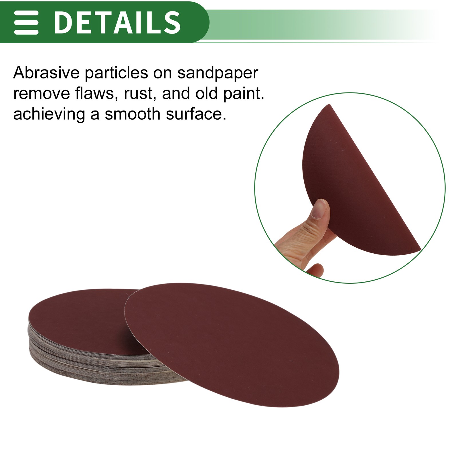 50 Pcs Sandpaper 800 Grit Hook and Loop Sanding Sheets Aluminum Oxide Red
