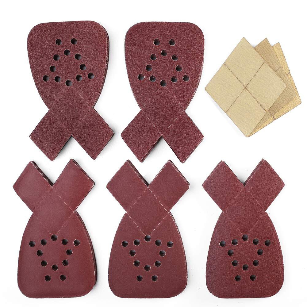 62PC Mouse Sanding Pads 60-240 Grit Sandpaper for Black and Decker Detail Sander