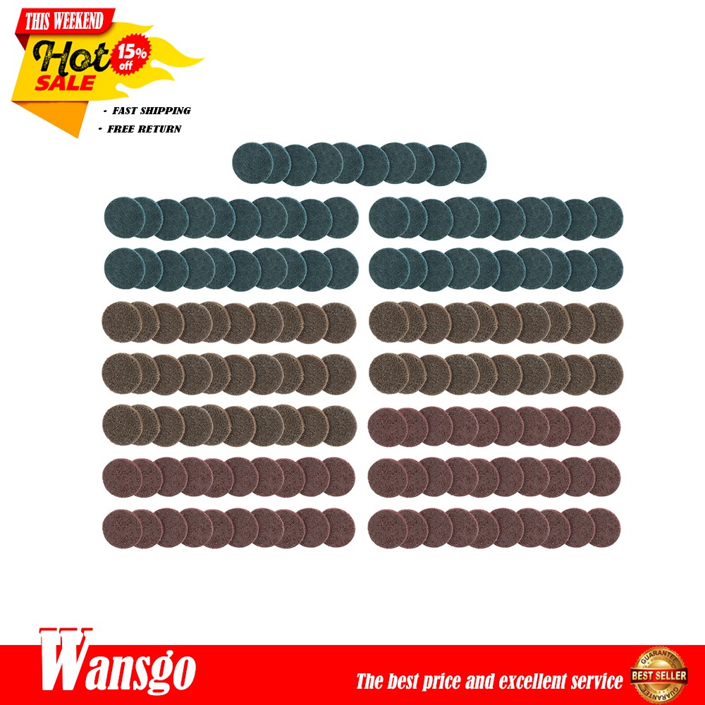 150 Pack 2″ Torque Sand Discs Set Fine Medium and Coarse Sanding Discs
