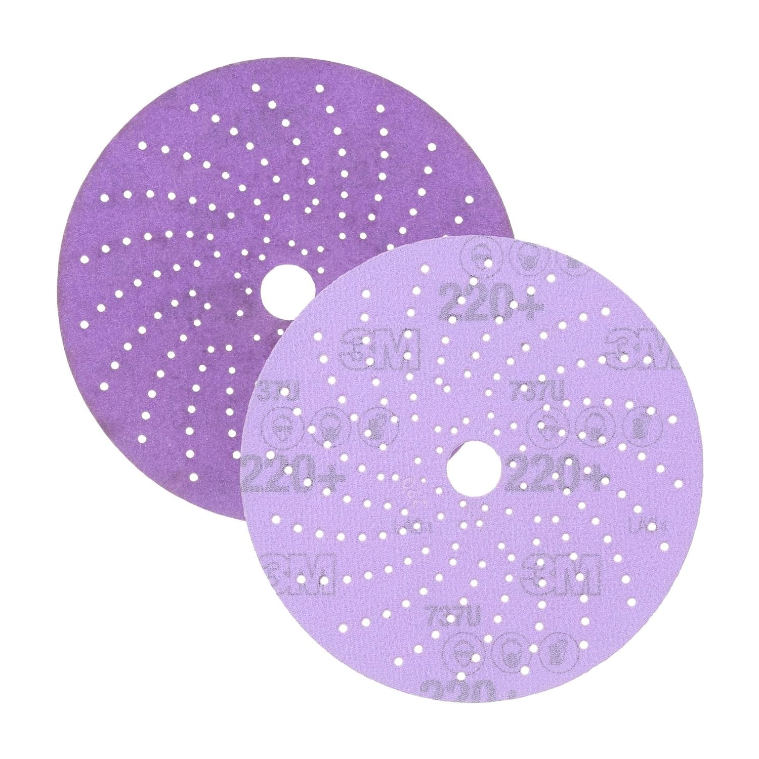 Cubitron 3M II Clean Sanding Abrasive Disc 31481, 6 in, 220+ 6 in