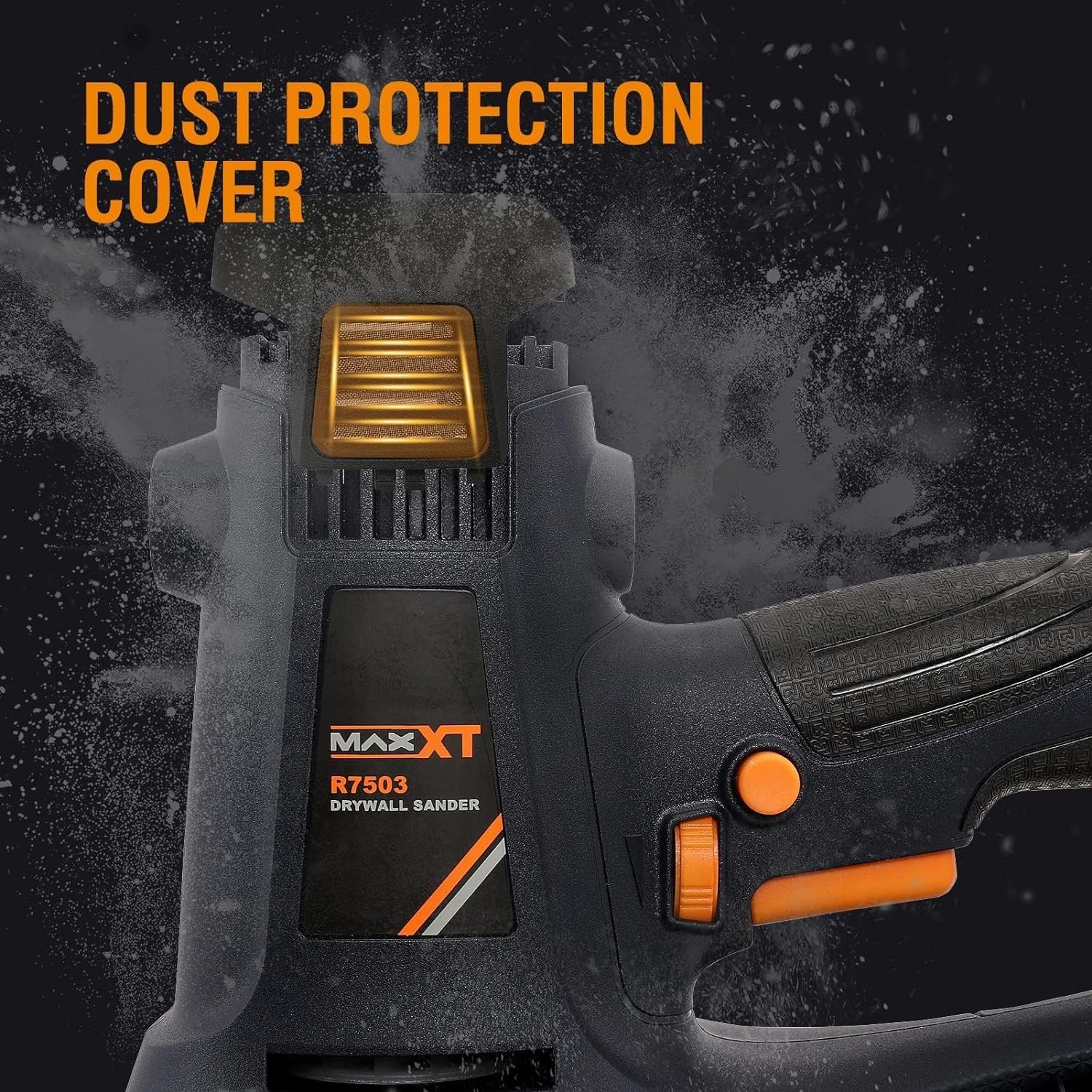 MAXXT Handheld Drywall Sander 810W, Electric for Extra Large, Gray
