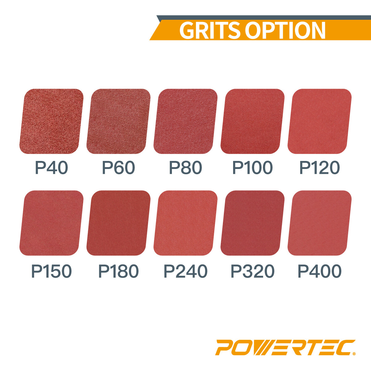 POWERTEC 3 x 21″ Sanding Belt 80 Grit 10pcs Aluminum Oxide Sandpaper 110430