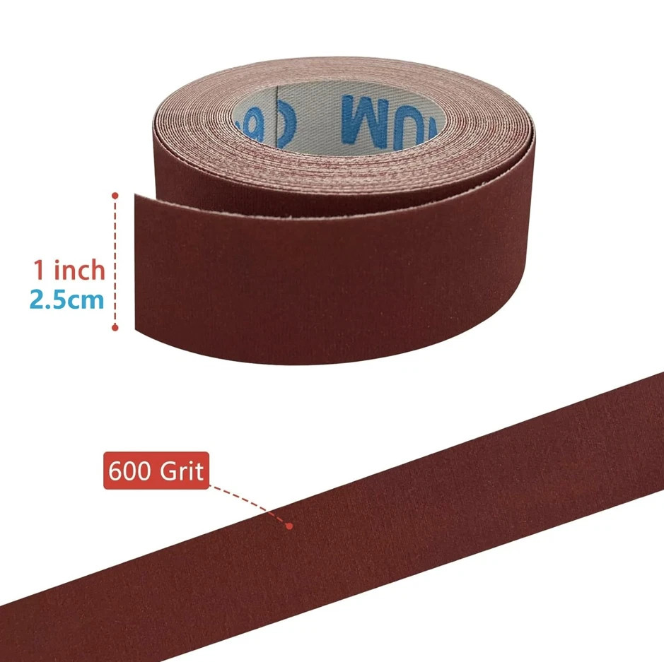1pc 5M Emery Cloth Sandpaper Roll 1Inch Wood Metal Polishing Tape – NEW