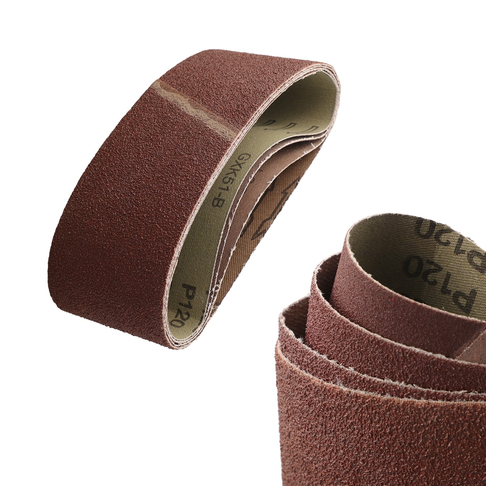 4Pcs 75x457mm 3inx18in Sanding Belts Mixed 40 60 80 120 Grit Sander Power Tools
