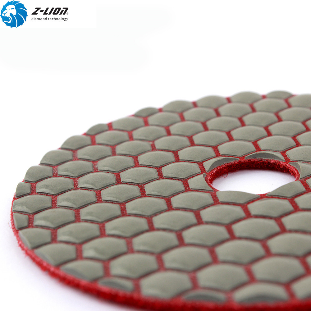 7PCS 4″ Diamond Dry Polishing Pads Grit 50-3000 Granite Marble Concrete Stone