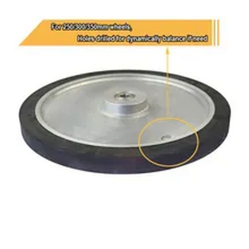 1 Pcs 150-350 * 25mm Smooth Grooved Rubber Contact Wheel Belt Grinder Parts
