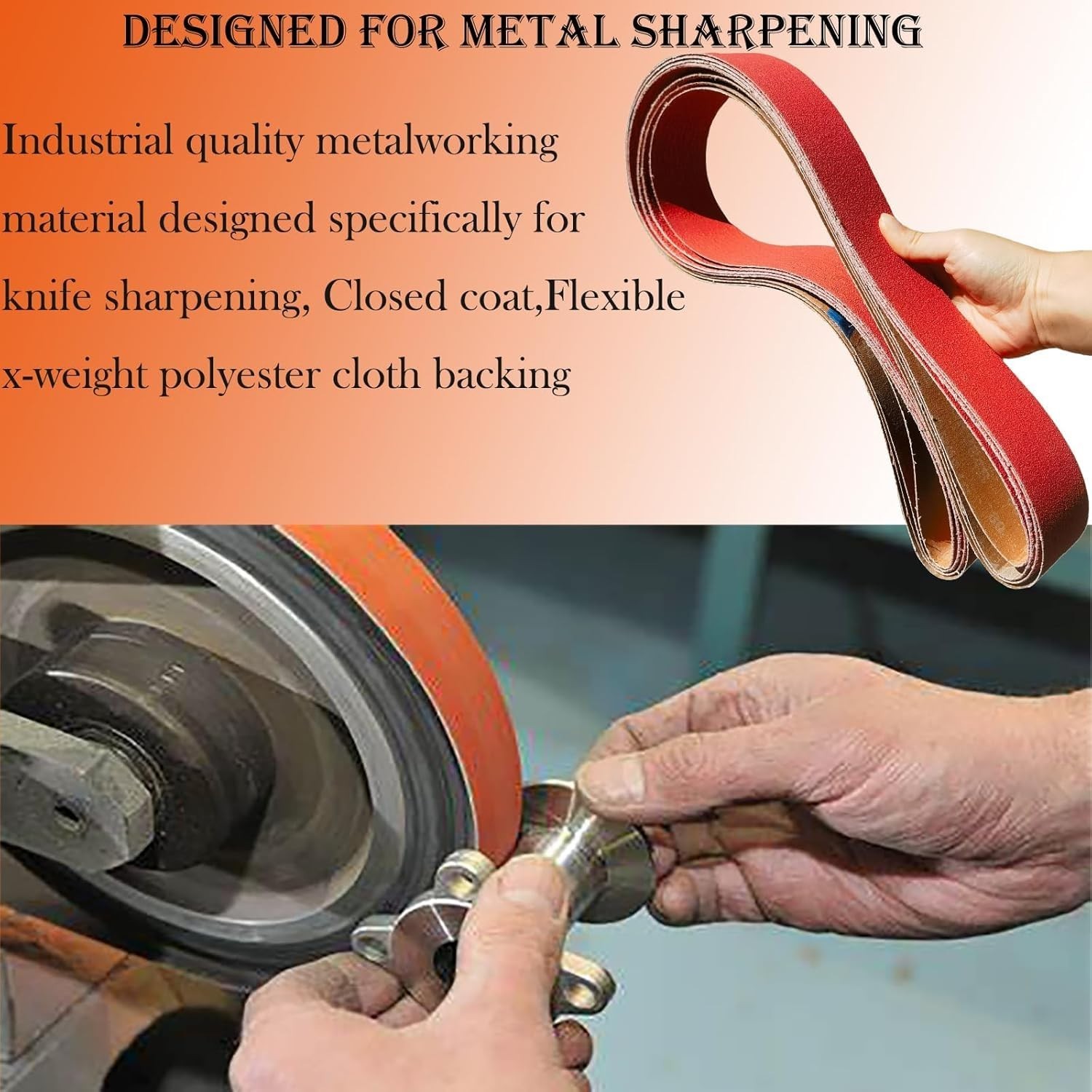 Professional 2×72 Inch Ceramic Sanding Belts – 6 Pack for Metalworking Mastery