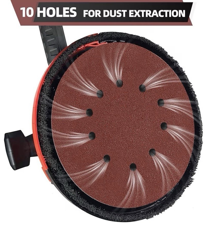 50pcs 240 Grits 9 inch 10 Hole Sandpaper for Drywall Sander