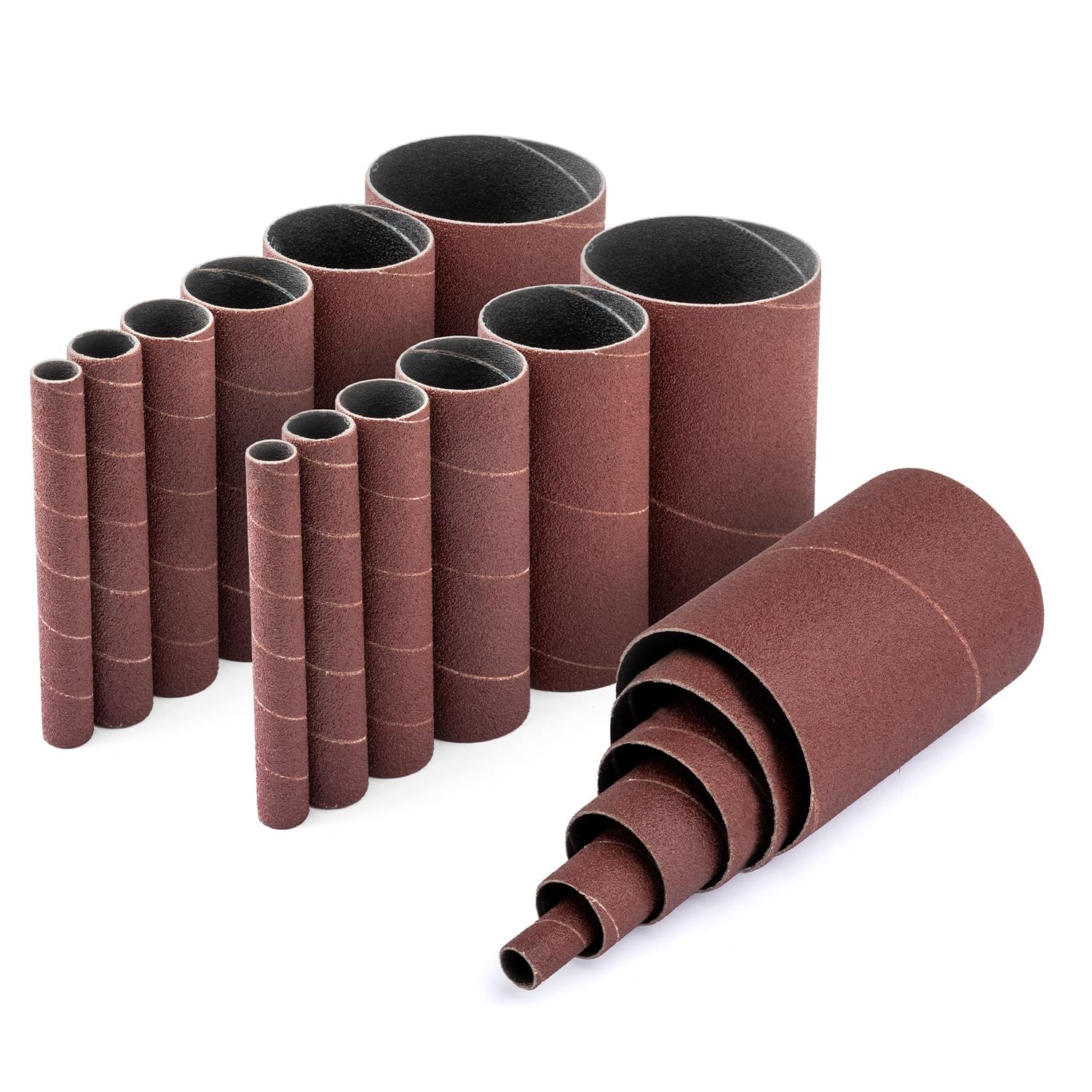 POWERTEC 11240 4.5 Inch Sanding Sleeves for Spindle Sander in 6 Sizes with As…