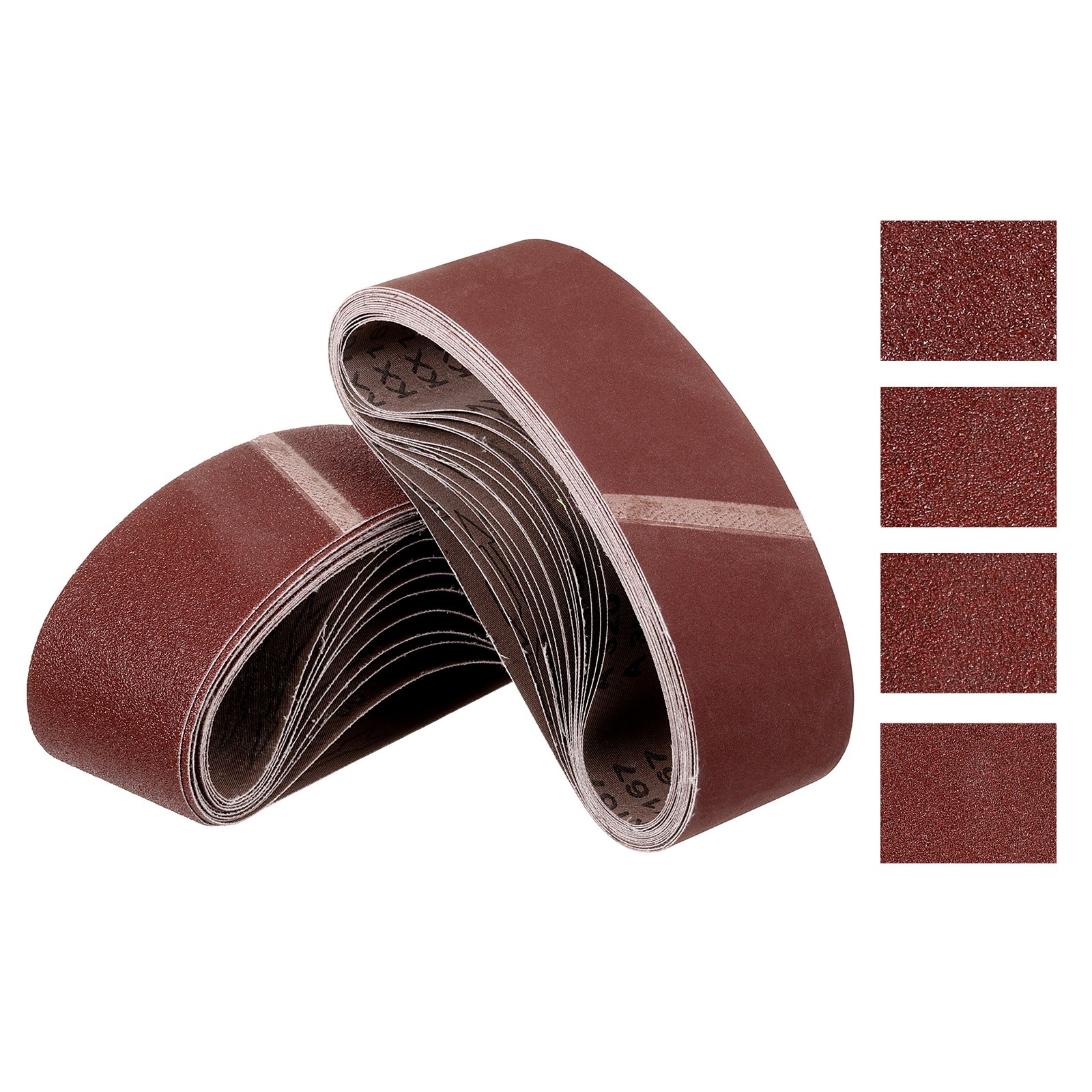 40 Pcs Sanding Belts 3 x 18 Inch 40/60/80/120 Grit Aluminum Oxide Abrasive