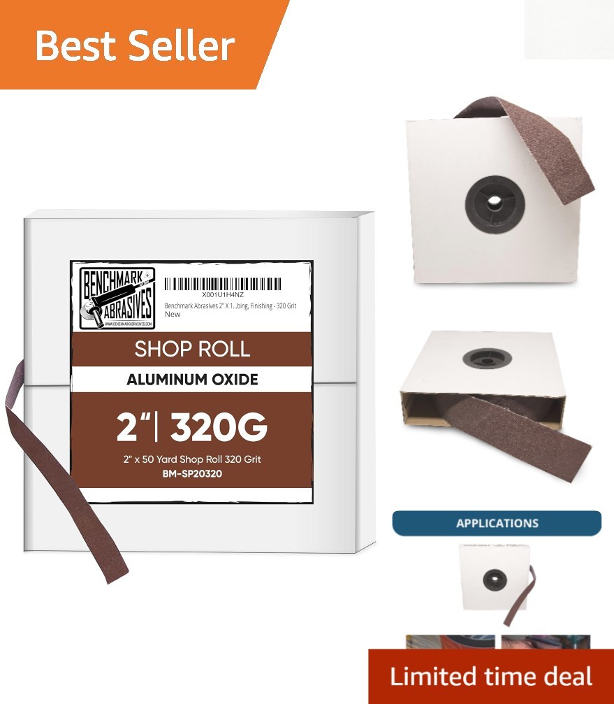 Versatile 2″ x 150′ Aluminum Oxide Emery Cloth Roll – Industrial Grade 320 Grit