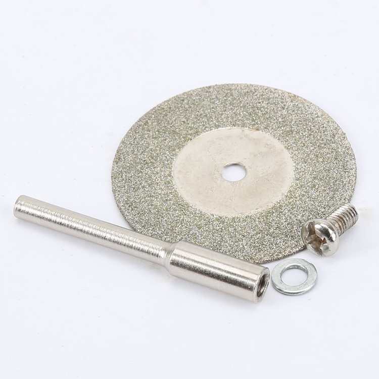 10PCS 30mm Diamond Cutting Discs Wheel + 2PCS Arbor F Grinder Power Rotary Tool