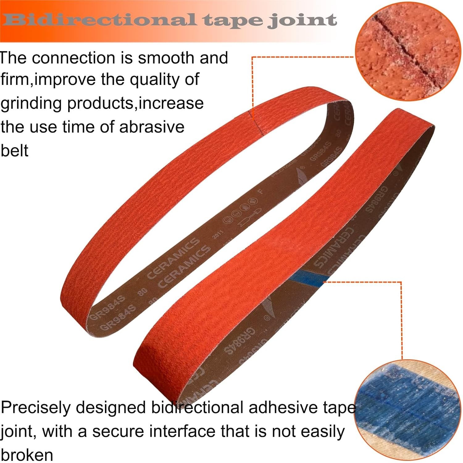 Professional 2×72 Inch Ceramic Sanding Belts – 6 Pack for Metalworking Mastery