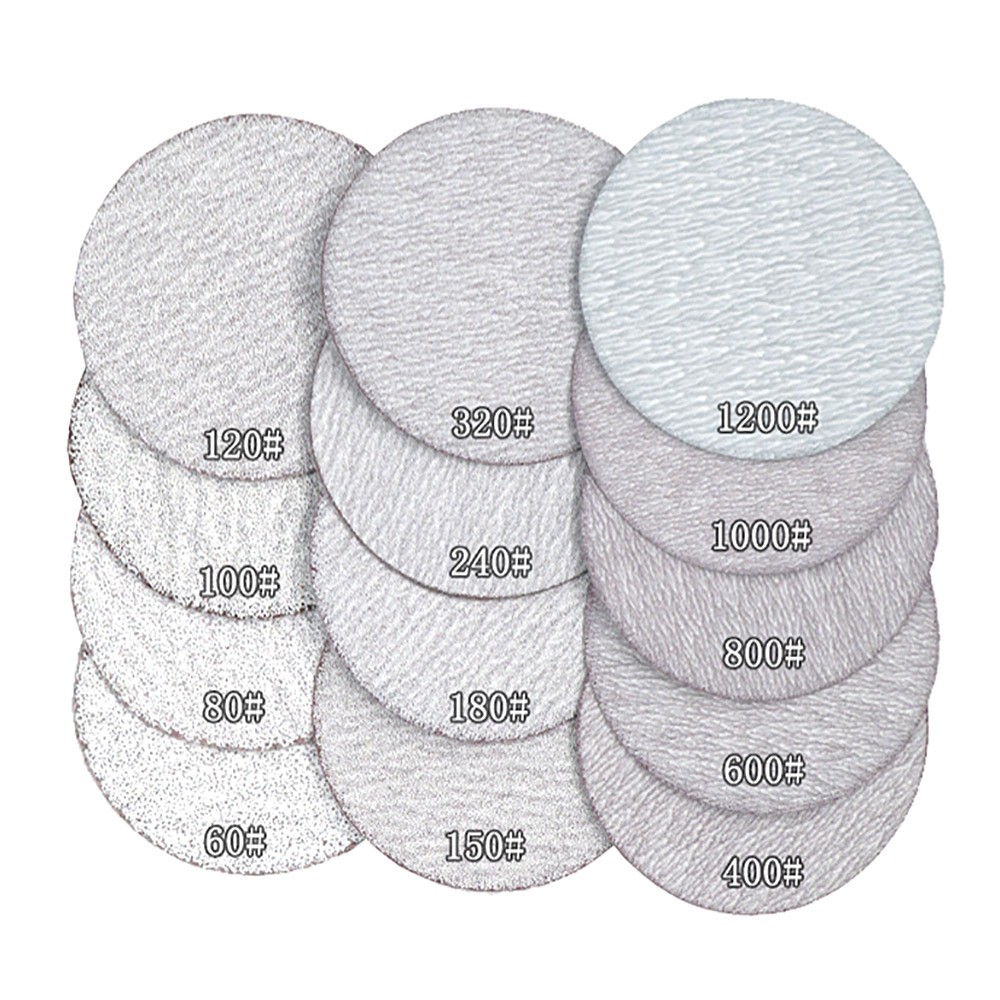 Dry Sanding Discs 1″ 2″ 3″ 4″ 5″ 6″ 7″ Inch 60-1200 Grit Flocked Disc Sandpaper