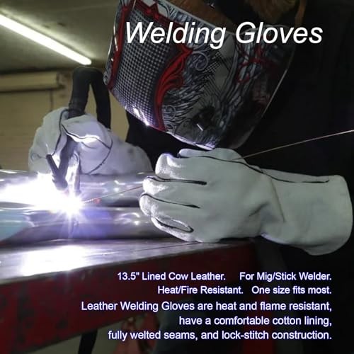 MIG Welding Tools,8sets,Chipping Hammer,Leather Welding Gloves