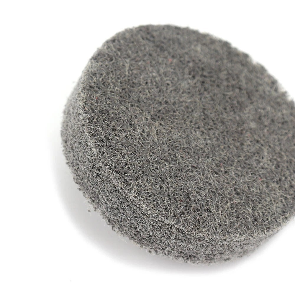 2″ 50mm R Lock Grey Fiber Polishing Wheel Discs Roll Buffing Pads 9P 1/4″ Shank