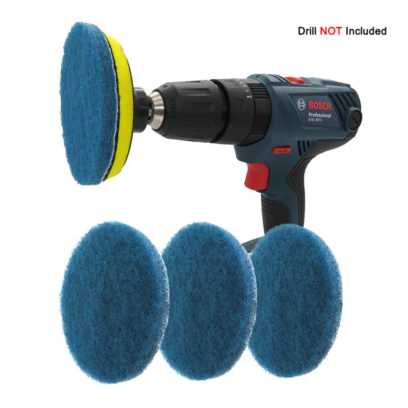 1/2/3/4/5/6/7 Inch Round Scouring Pad Flocking Nylon Fiber Abrasive Sanding Disc