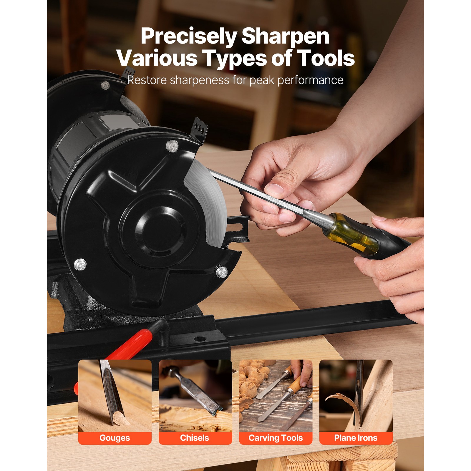 Multi-Grind Sharpening System Vari-Grind Jig for 6″ & 8″ Bench Grinders