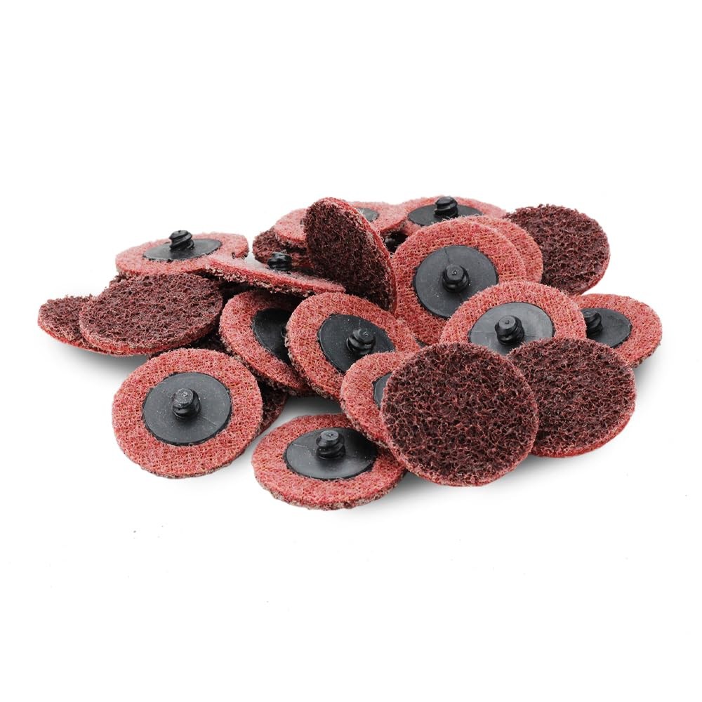 BHA Surface Conditioning Quick Change Discs, 2″ Red (Medium) Prep Pad – 25 Pack